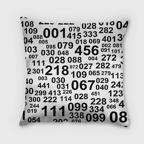 Подушка квадратная Лестер сити цифры символы / 3D-принт – фото 2