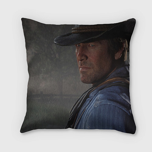 Подушка квадратная Артур Морган / 3D-принт – фото 2