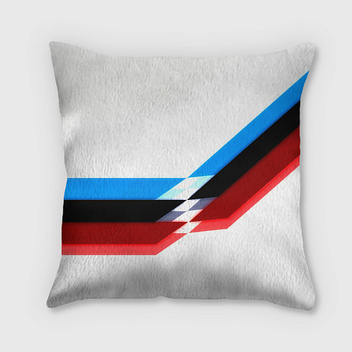 Подушка квадратная Бавария Мюнхен геометрия спорт / 3D-принт – фото 2