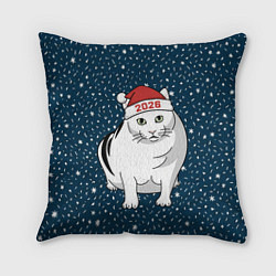 Подушка квадратная Кот мем - 2026