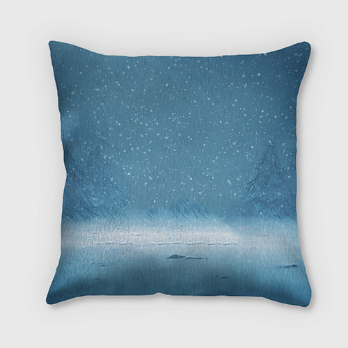 Подушка квадратная Удивленная забавная лошадка / 3D-принт – фото 2