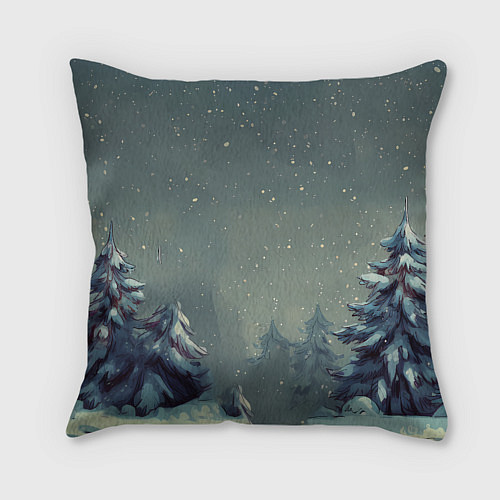 Подушка квадратная Уставшая лошадь / 3D-принт – фото 2