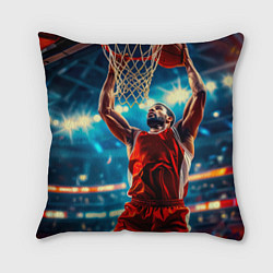 Подушка квадратная Взлёт к кольцу слэм-данк