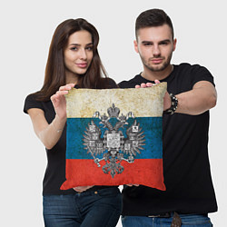 Подушка квадратная Герб имперской России, цвет: 3D-принт — фото 2