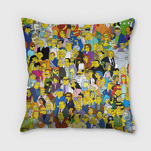 Подушка квадратная Simpsons Stories / 3D-принт – фото 2