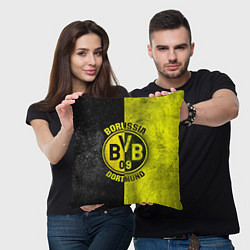 Подушка квадратная Borussia Dortmund, цвет: 3D-принт — фото 2