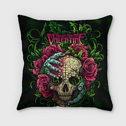 Подушка квадратная BFMV: Roses Skull, цвет: 3D-принт