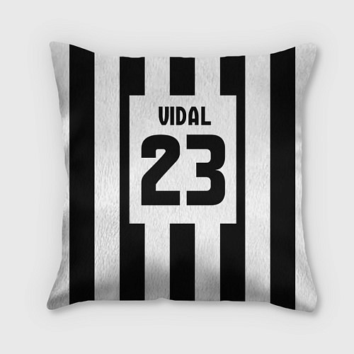 Подушка квадратная Juventus: Vidal / 3D-принт – фото 2