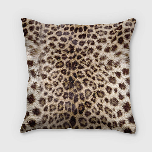 Подушка квадратная Взгляд леопарда / 3D-принт – фото 2