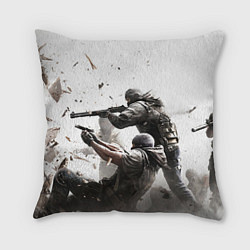 Подушка квадратная Rainbow Six Siege, цвет: 3D-принт