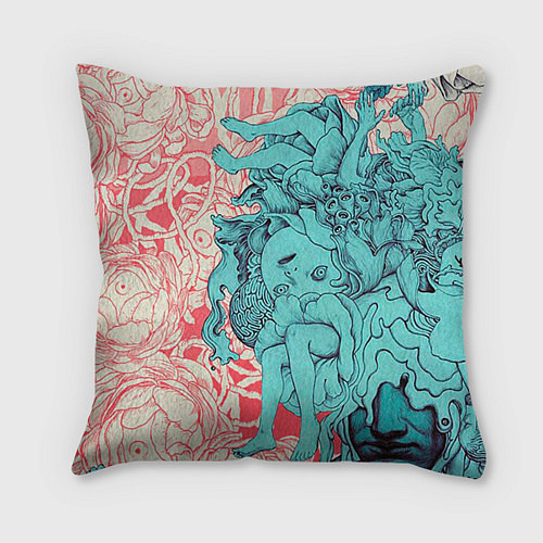 Подушка квадратная Linkin Park: Sky Girl / 3D-принт – фото 2