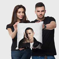 Подушка квадратная Eminem, цвет: 3D-принт — фото 2