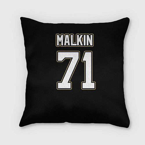 Подушка квадратная Pittsburgh Penguins: Malkin / 3D-принт – фото 2