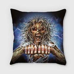Подушка квадратная Iron Maiden: Maidenfc, цвет: 3D-принт
