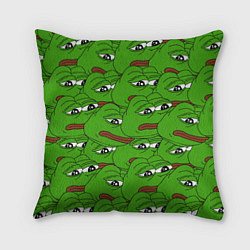 Подушка квадратная Sad frogs