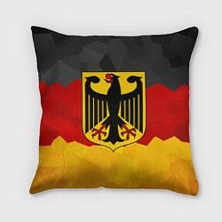 Подушка квадратная Германия: герб, цвет: 3D-принт