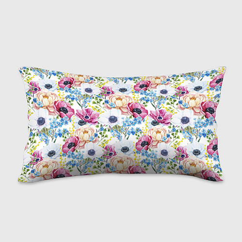 Подушка-антистресс Цветы и бабочки 10 / 3D-принт – фото 2