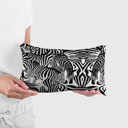 Подушка-антистресс Полосатая зебра, цвет: 3D-принт — фото 2