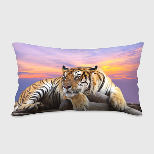 Подушка-антистресс Тигр на закате / 3D-принт – фото 2