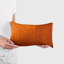 Подушка-антистресс Orange abstraction, цвет: 3D-принт — фото 2