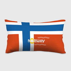 Подушка-антистресс Norway Flag, цвет: 3D-принт