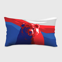 Подушка-антистресс Российский медведь, цвет: 3D-принт