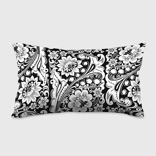 Подушка-антистресс Хохлома черно-белая / 3D-принт – фото 2