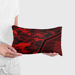 Подушка-антистресс CS:GO Red Camo, цвет: 3D-принт — фото 2