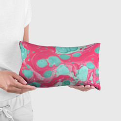 Подушка-антистресс Watercolor: Pink & Turquoise, цвет: 3D-принт — фото 2