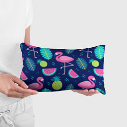 Подушка-антистресс Фруктовый фламинго, цвет: 3D-принт — фото 2