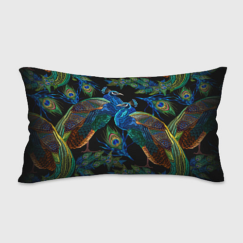 Подушка-антистресс Павлины - вышивка гладью / 3D-принт – фото 2