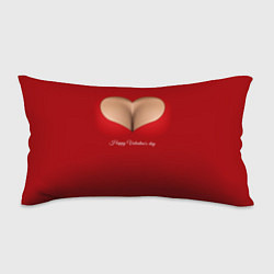 Подушка-антистресс Happy Valentines Day - декольте, цвет: 3D-принт