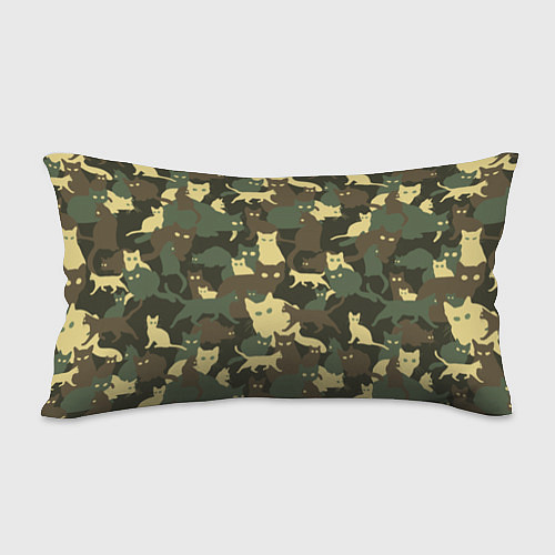 Подушка-антистресс Кошачий камуфляж / 3D-принт – фото 2
