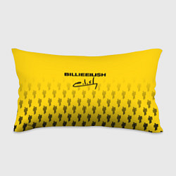 Подушка-антистресс Billie Eilish: Yellow Autograph, цвет: 3D-принт