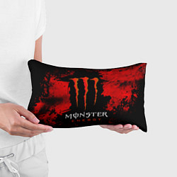 Подушка-антистресс Red grunge monster energy, цвет: 3D-принт — фото 2