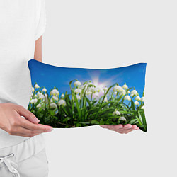 Подушка-антистресс Подснежники, цвет: 3D-принт — фото 2