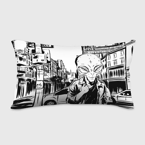 Подушка-антистресс Портрет пришельца в Нью Йорке / 3D-принт – фото 2