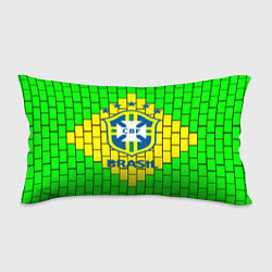Подушка-антистресс Сборная Бразилии, цвет: 3D-принт
