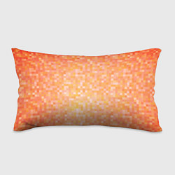 Подушка-антистресс Оранжевая пиксель абстракция, цвет: 3D-принт