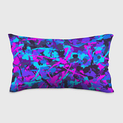 Подушка-антистресс Неоновые кляксы, цвет: 3D-принт