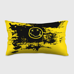 Подушка-антистресс Нирвана Гранж Nirvana Smile, цвет: 3D-принт