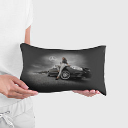 Подушка-антистресс Девушка за рулем Мерседеса, цвет: 3D-принт — фото 2