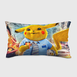 Подушка-антистресс PIKACHI PIKA PIKA GUY ПИКАЧУ ПЬЁТ КОФЕ, цвет: 3D-принт