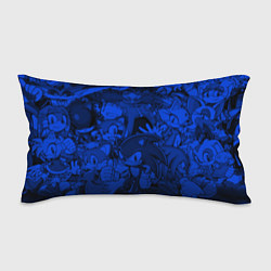 Подушка-антистресс SONIC BLUE PATTERN СИНИЙ ЁЖ, цвет: 3D-принт