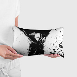 Подушка-антистресс Черно-белый Сайтама One Punch-Man, цвет: 3D-принт — фото 2