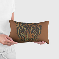 Подушка-антистресс Морда тигра на весь экран, цвет: 3D-принт — фото 2