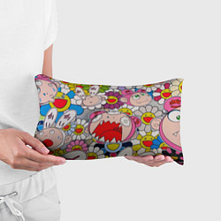 Подушка-антистресс Takashi Murakami кричащий арт, цвет: 3D-принт — фото 2