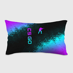 Подушка-антистресс CS GO NEON SYMBOL STYLE SKIN КС ГО НЕОН, цвет: 3D-принт