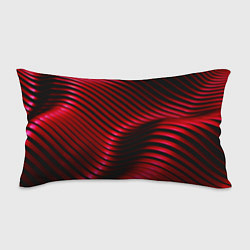Подушка-антистресс Волны красного металла, цвет: 3D-принт