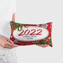Подушка-антистресс Happy New Year 2022!, цвет: 3D-принт — фото 2